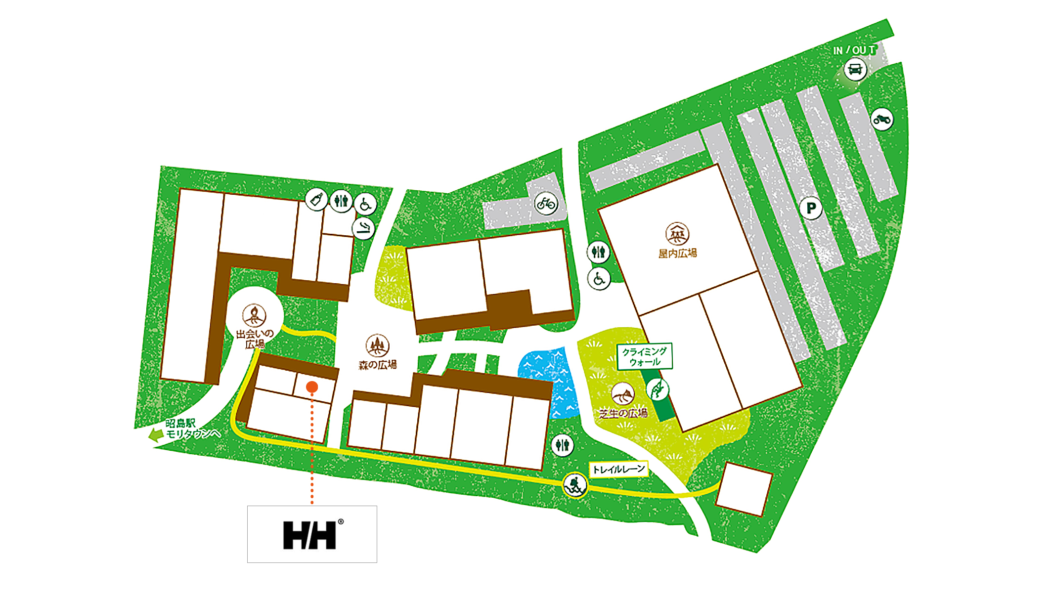 HELLY HANSEN 昭島アウトドアヴィレッジ店map